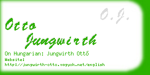 otto jungwirth business card
